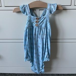PoshPeanut Grace Romper 6/12